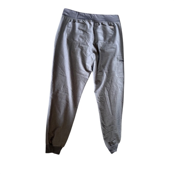FIGS Zamora Jogger Scrub Pants Womens Medium Charcoal Grey Joggers - Picture 2 of 5